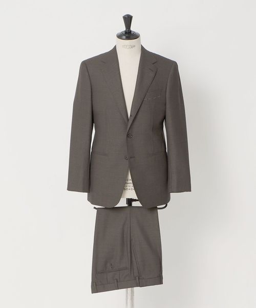 UNITED ARROWS/ブラウン バーズアイ シングル 3ボタン スーツ MCーMODEL/スーツ / セットアップ
