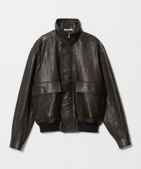 AURALEE/＜AURALEE＞ TEXTURED LAMB LEATHER BLOUSON/レザーブルゾン/その他コート / ブルゾン