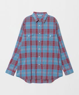 AURALEE/＜AURALEE＞ HIGH TWIST COTTON SILK CHECK SHIRT/チェック ウエスタンシャツ/シャツ / ブラウス