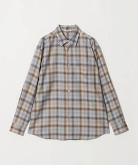 AURALEE/＜AURALEE＞WOOL CHECK SHIRT/チェックシャツ/シャツ / ブラウス