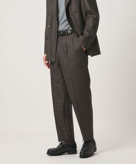 SOVEREIGN/＜SOVEREIGN＞グレンプレイド 1プリーツ スラックス RELAX MODEL/セットアップ パンツ