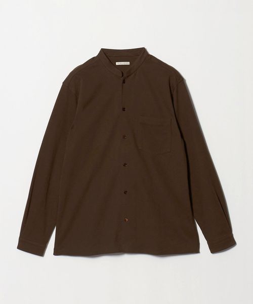 UNITED ARROWS/スエーディージャージ バンドカラーシャツ/シャツ / ブラウス