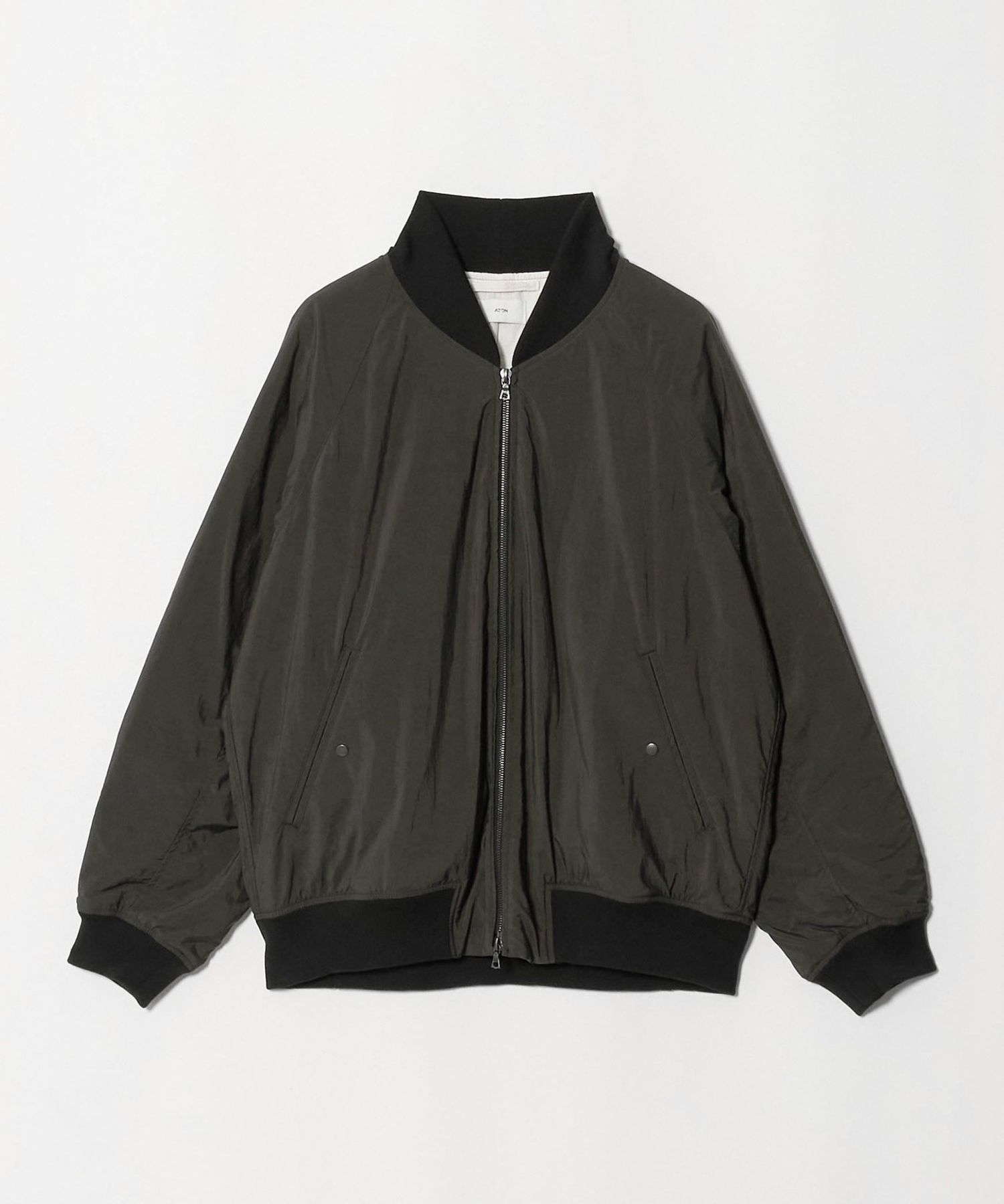 【新品未使用】ATON ナイロン フライトジャケット　サイズ4 ATON＞FLIGHT JACKET/フライトジャケット