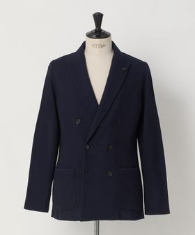 LARDINI/＜LARDINI＞ヘリンボーン ダブル ６ボタン ニットジャケット/テーラードジャケット