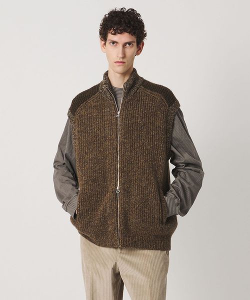 Slopeslow/【別注】＜Slopeslow＞ZIP FRONT VEST/ジップ ニットベスト/ニット / セーター