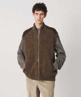 Slopeslow/【別注】＜Slopeslow＞ZIP FRONT VEST/ジップ ニットベスト/ニット / セーター