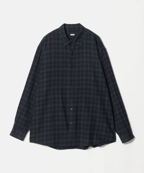 A.PRESSE/＜A.PRESSE＞Wool Regular Collar Shirt/チェック レギュラーカラー シャツ/シャツ / ブラウス