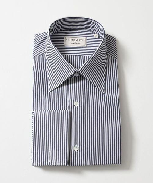 UNITED ARROWS/THOMAS MASON ロンドンストライプ レギュラーカラー ダブルカフス シャツ/シャツ / ブラウス