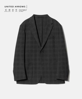 UNITED ARROWS/グレンプレイド シングル 2ボタン テーラードジャケット UA COZY ウォッシャブル 2WAYストレッチ/セットアップ ジャケット