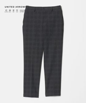 UNITED ARROWS/グレンプレイド ノープリーツ テーパードパンツ UA COZY ウォッシャブル 2WAYストレッチ/セットアップ パンツ