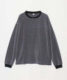 FILL THE BILL/＜FILL THE BILL＞VELOR BORDER LONG TEE/ベロア ボーダー ロングスリーブ Tシャツ/Tシャツ / カットソー