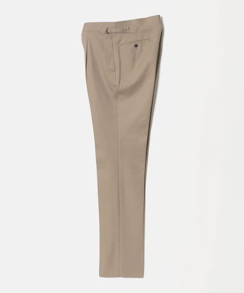 UNITED ARROWS/カバートクロス ツイル サイドアジャスター 1プリーツ テーパード スラックス/スラックス