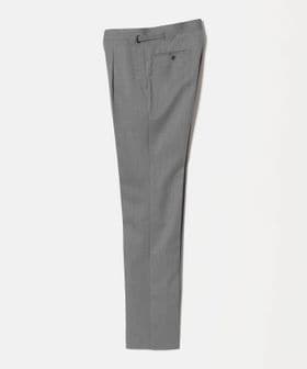 UNITED ARROWS/カバートクロス ツイル サイドアジャスター 1プリーツ テーパード スラックス/スラックス