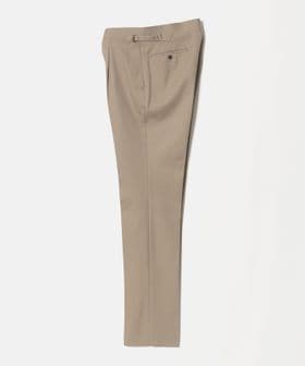 UNITED ARROWS/カバートクロス ツイル サイドアジャスター 1プリーツ テーパード スラックス/スラックス