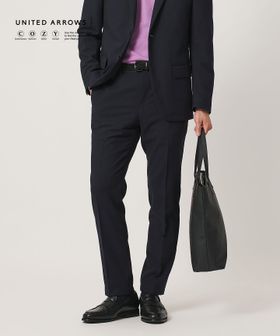 UNITED ARROWS/テックツイル ノープリーツ テーパードスラックス UA COZY ウォッシャブル ヨコストレッチ/セットアップ パンツ