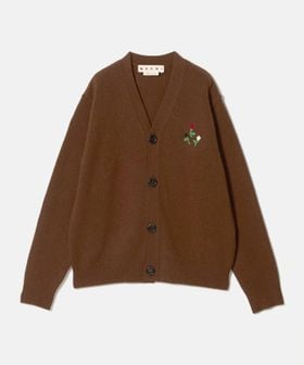 MARNI/＜MARNI＞ ブラウン フラワー刺繍 カーディガン/ニット / セーター