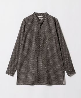 HEUGN/＜HEUGN＞MORRIS/ジオメトリック プリント バンドカラーシャツ/シャツ / ブラウス
