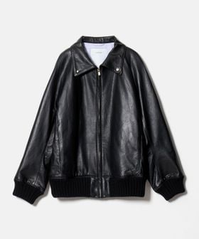OVERCOAT/＜OVERCOAT＞LEATHER ZIP UP BLOUSON/レザー ジップアップ ブルゾン/ライダース