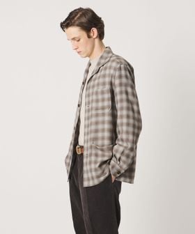 UNITED ARROWS/オンブレチェック シャツジャケット/シャツ / ブラウス