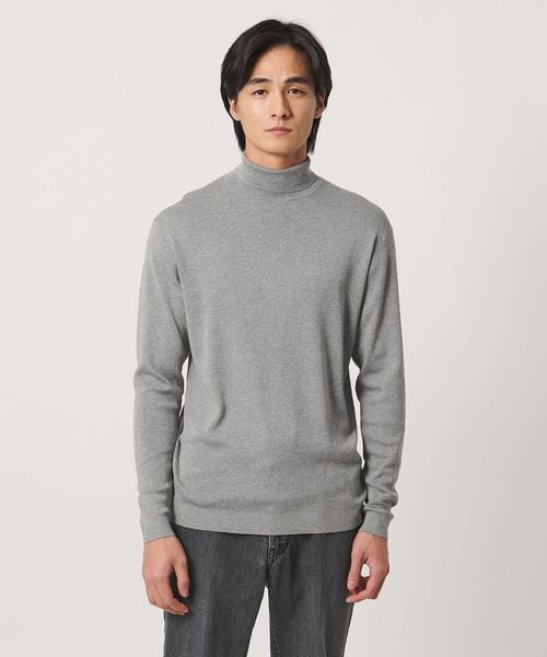 UNITED ARROWS/コットン/シルク ハイネック ニット/ニット / セーター