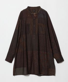 ENGINEERED GARMENTS/＜ENGINEERED GARMENTS＞Banded Collar Long Shirt/ペイズリー バンドカラー プルオーバーシャツ/シャツ / ブラウス