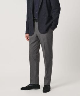 UNITED ARROWS/バーズアイ サイドエクステンド ノープリーツ スラックス COMFORT EASY―MODEL ウォッシャブル ヨコストレッチ/スラックス