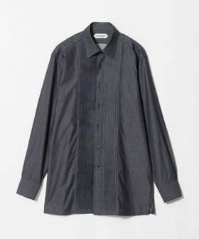 LES LESTON/【別注】＜LES LESTON＞デニム プリーツ レギュラーカラーシャツ/シャツ / ブラウス
