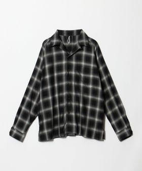 m's braque/＜m’s braque＞オンブレチェック ラグランスリーブ シャツ/シャツ / ブラウス