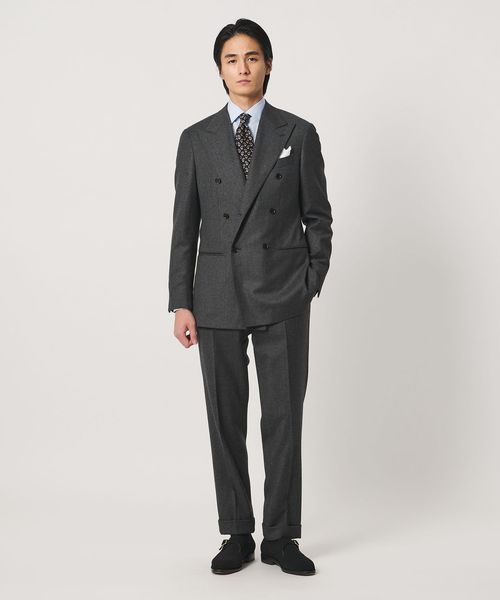 UNITED ARROWS/Vitale Barberis Canonico フランネル ダブル 6ボタン スーツ MC―MODEL/スーツ / セットアップ
