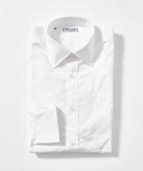 Charvet/＜Charvet＞ホワイト ポプリン セミワイドカラー シャツ/シャツ / ブラウス