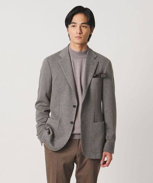 UNITED ARROWS/ヘリンボーン ジャージ シングル 2ボタン テーラードジャケット COMFORT EASY―MODEL/テーラードジャケット
