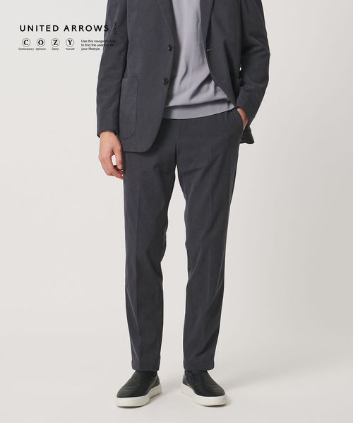 UNITED ARROWS/ライト コーデュロイ ノープリーツ パンツ UA COZY ウォッシャブル ヨコストレッチ/セットアップ パンツ