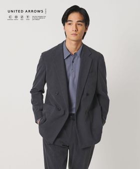 UNITED ARROWS/ライト コーデュロイ ダブル 4ボタン テーラードジャケット UA COZY ウォッシャブル ヨコストレッチ/セットアップ ジャケット