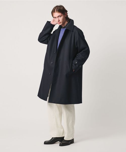 UNITED ARROWS/ウーステッド メルトン バルマカーンコート/ステンカラーコート