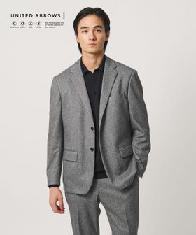 UNITED ARROWS/フランネル シングル 2ボタン テーラードジャケット UA COZY ウォッシャブル ヨコストレッチ/セットアップ ジャケット