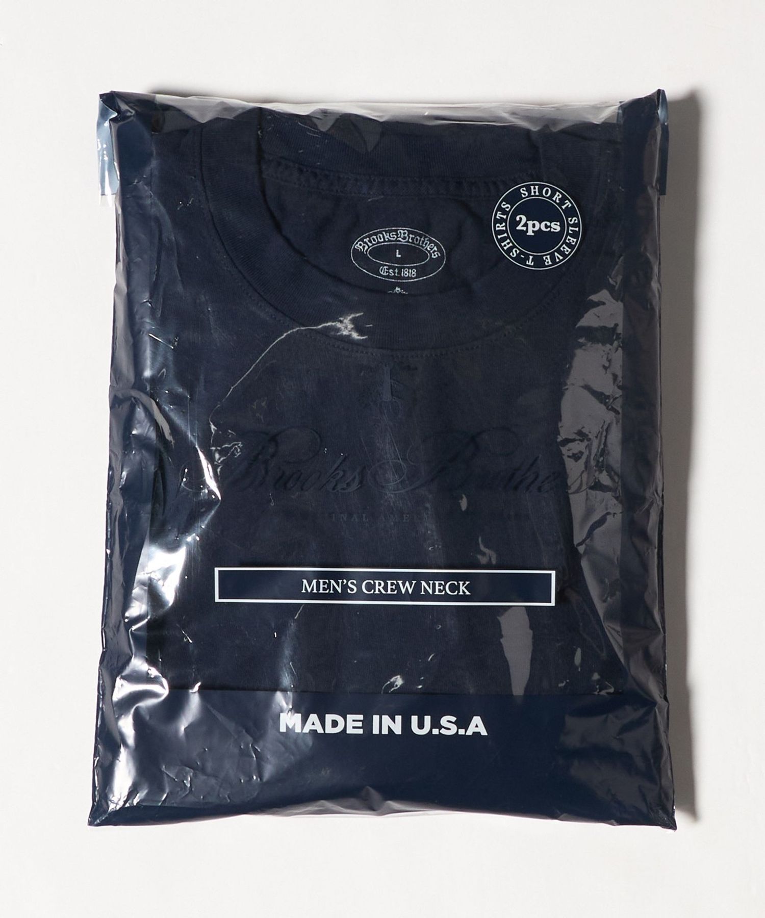 Brooks Brothers＞2パック クルーネック Tシャツ Made in USA