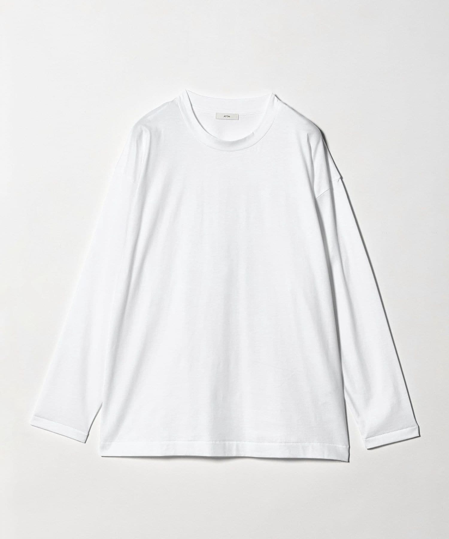 ATON＞OVERSIZED LONG SLEEVE T―SHIRT/オーバーサイズ ロングスリーブ