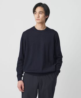UNITED ARROWS/コットン ハイゲージ クルーネック ニット/ニット / セーター