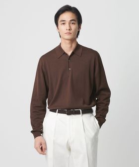 UNITED ARROWS/コットン ハイゲージ  ニットポロシャツ/ニット / セーター