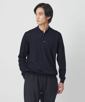 UNITED ARROWS/コットン ハイゲージ  ニットポロシャツ/ニット / セーター