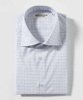 SOVEREIGN/＜SOVEREIGN＞ GRANDI＆RUBINELLI グラフチェック ハンドライン ワイドカラーシャツ/シャツ / ブラウス