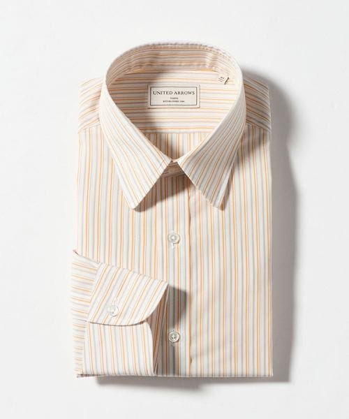 UNITED ARROWS/ALBINI オルタネートストライプ ラウンド レギュラーカラーシャツ/シャツ / ブラウス