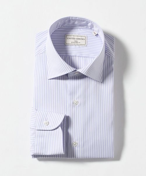 UNITED ARROWS/イージーケア AG ロンドンストライプ セミワイドカラーシャツ ー抗菌防臭ー/シャツ / ブラウス