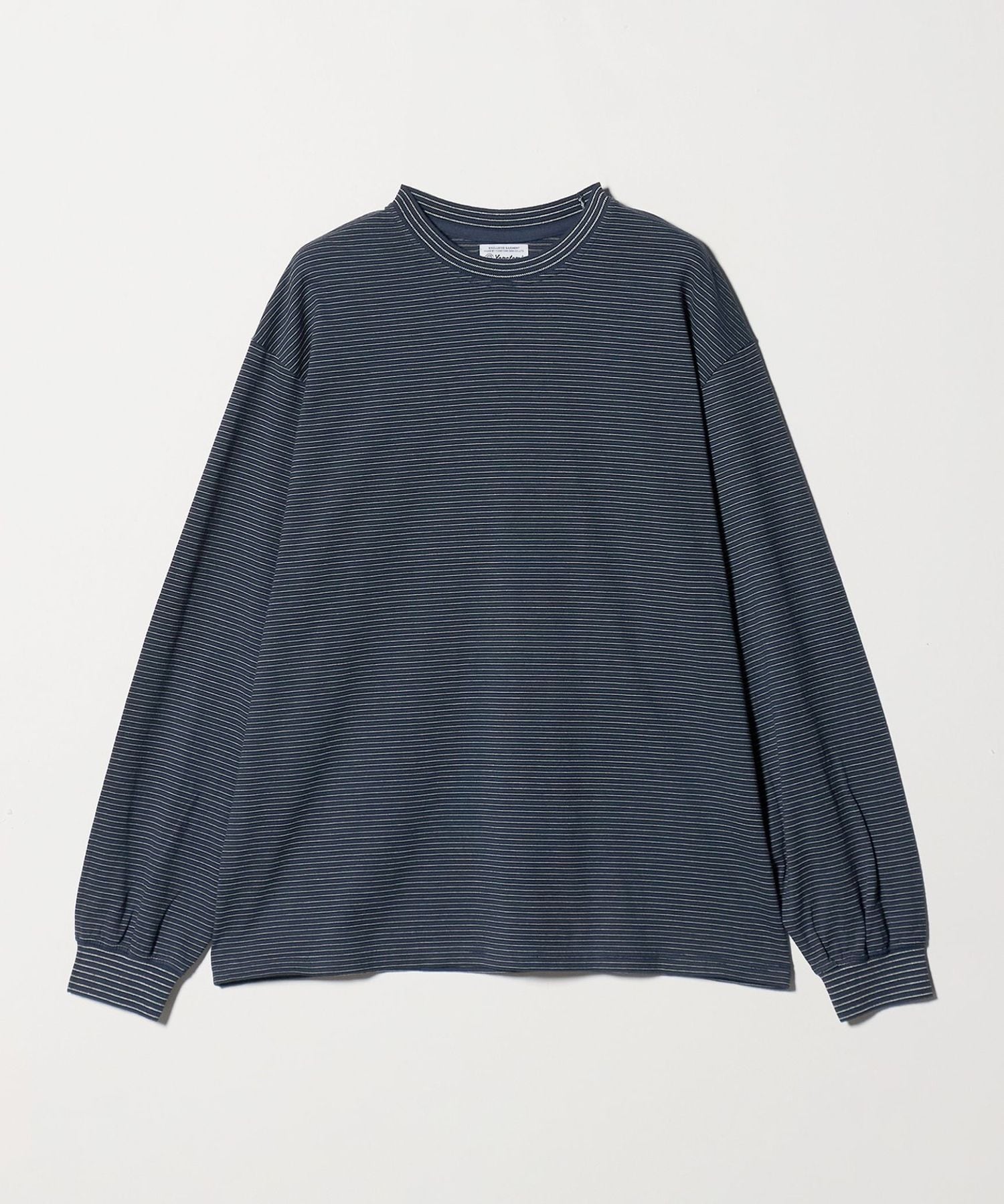 値下げ　unico ロンT 別注】＜YONETOMI＞ ボーダー クルーネック ロングスリーブ Tシャツ