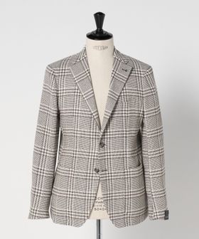 TAGLIATORE/＜TAGLIATORE＞ブラウン チェック 2ボタン シングル ジャケット/テーラードジャケット