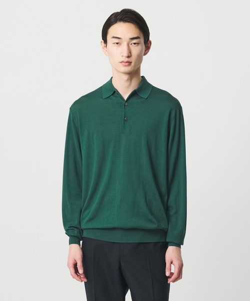 SOVEREIGN/＜SOVEREIGN＞ハイゲージ ニットポロシャツ/ニット / セーター
