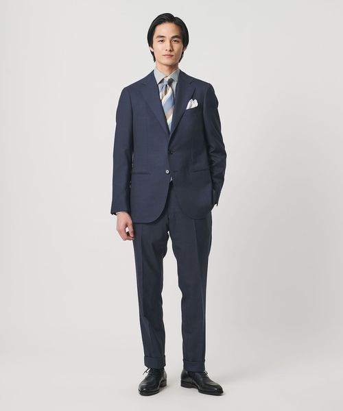 UNITED ARROWS/タスマニアウール ピンチェック シングル 3ボタン スーツ S―MODEL　ヨコストレッチ 撥水/スーツ / セットアップ