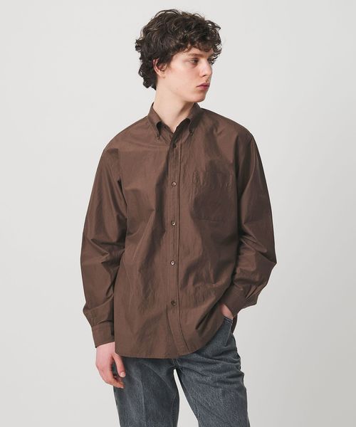 UNITED ARROWS/ヨネザワ シルクポプリン ボタンダウン シャツ「 SLOW &　」/シャツ / ブラウス