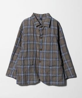 ts(s)/＜ts(s)＞Washed Tartan Plaid Shirt Collar Jacket/タータンチェック シャツカラー ジャケット/その他コート / ブルゾン