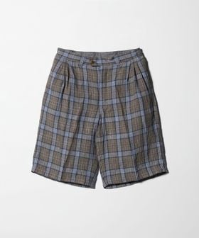 ts(s)/＜ts(s)＞Washed Tartan Plaid 3Tuck Baggy Shorts/タータンチェック 3タック バギー ショーツ/ショート / ハーフパンツ